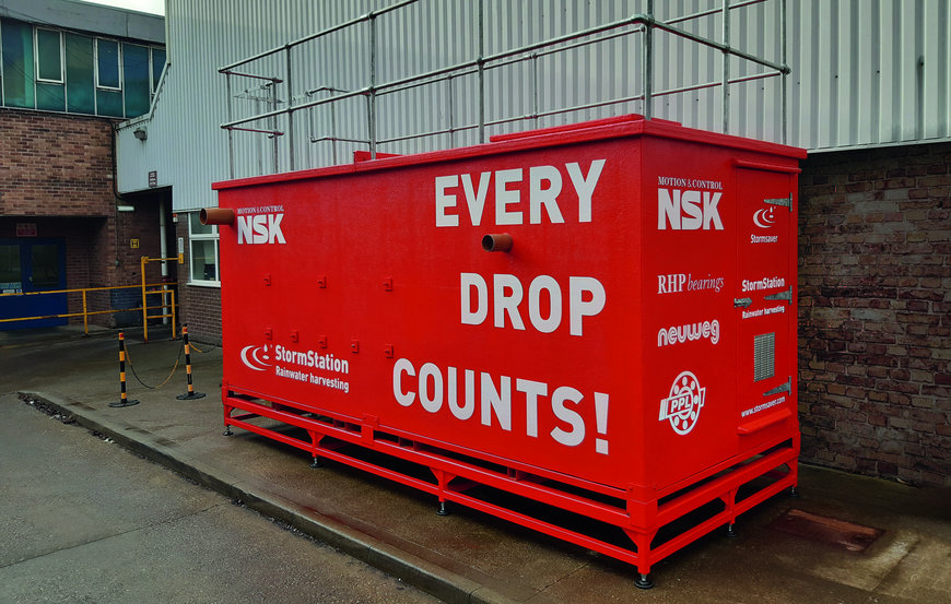 Le site NSK de Newark met en œuvre la collecte des eaux de pluie